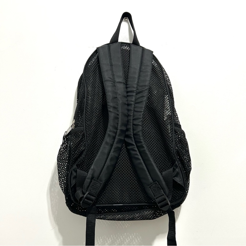 🆕 NWT Black Mesh Backpack - Picture 4 of 5